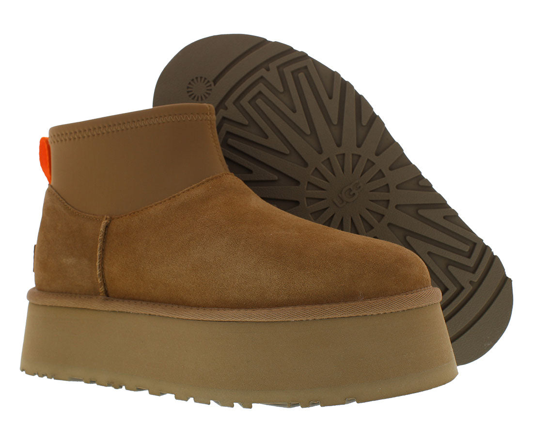 UGG Classic Mini Dipper Boot Womens Shoes Size 8, Color: Brown