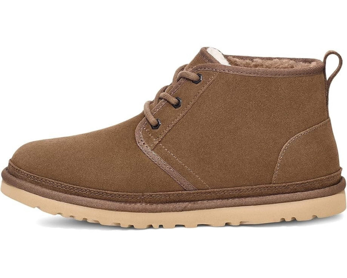 UGG Neumel 3236-HCK Chukka Boots Mens US 8 Brown Suede Wool Casual Shoes KHD1926