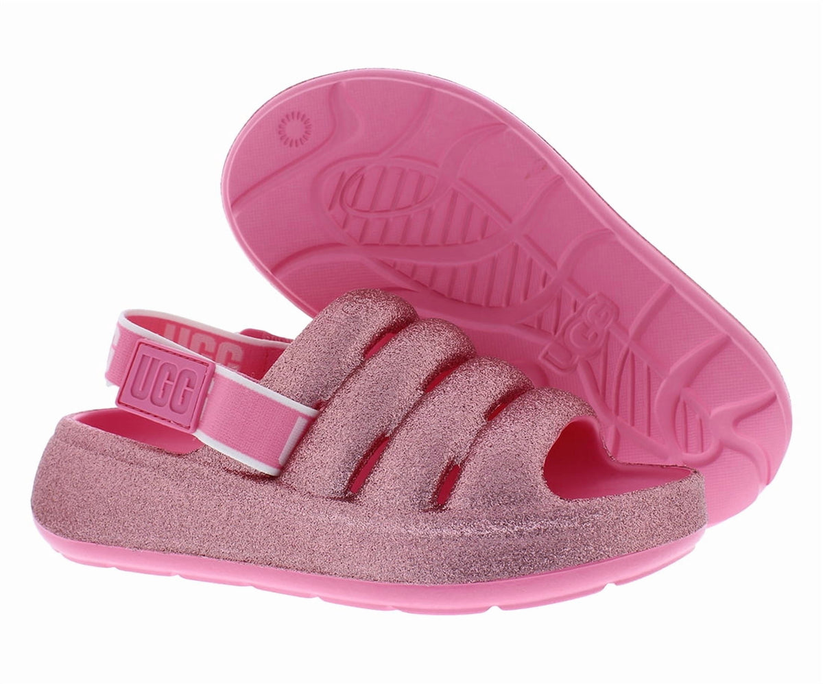UGG Sport Yeah Glitter GS Girls Shoes Size 3, Color: Pink