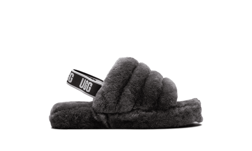 UGG GRADE SCHOOL Fluff Yeah Slide PS "Charcoal" 1098494K CHRC 1098494K CHRC from Stadium Goods