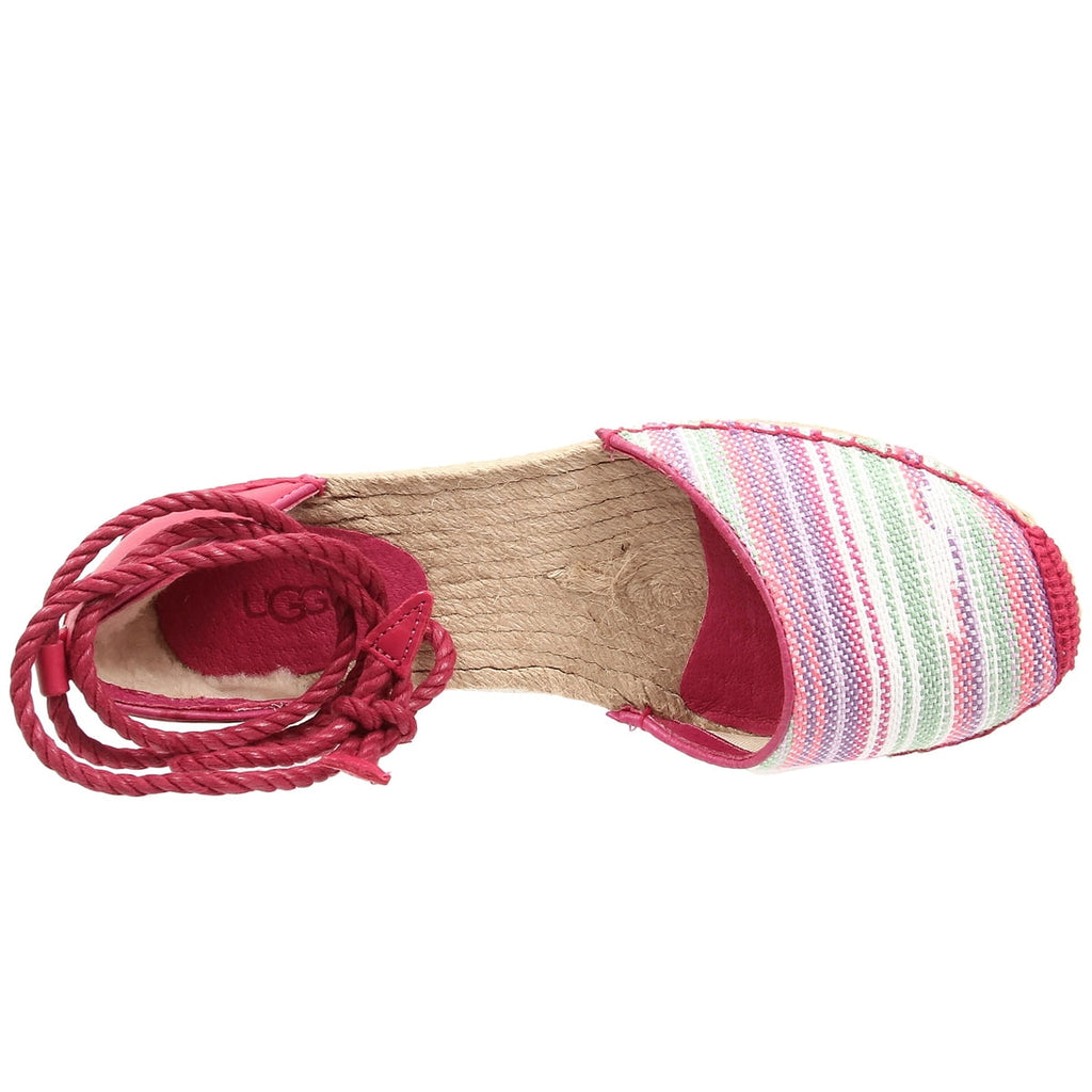 Ugg Women's Libbi Serape Espadrilles, Furious Fuchsia,7 M US