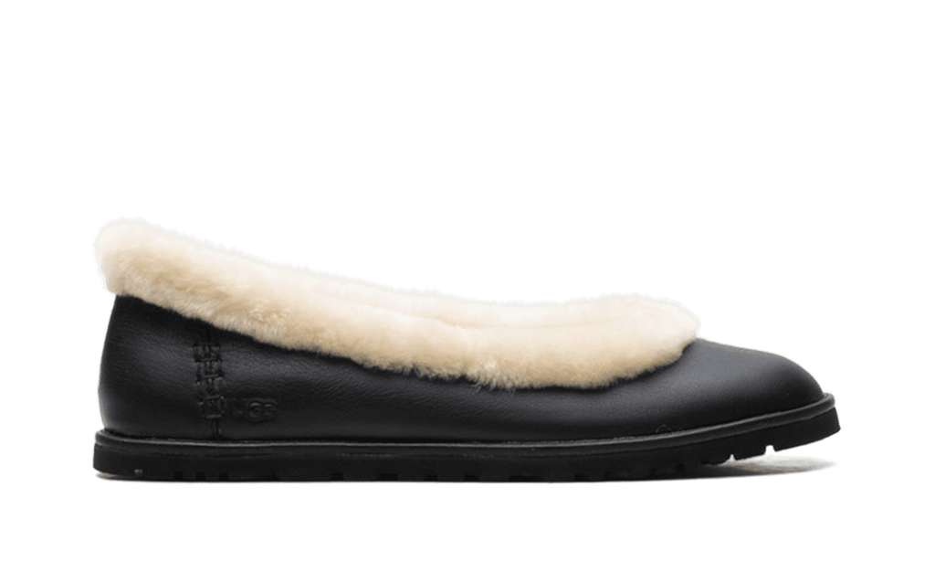 UGG WOMENS Zora Leather Ballet Flat Womens "Black" 1178450 BLK 1178450 BLK from Stadium Goods