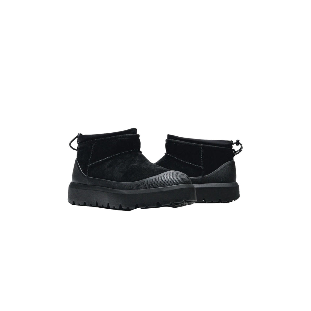 UGG Classic Ultra Mini Weather Hybrid Black / Black 1174196-BBLC Men's Size 10