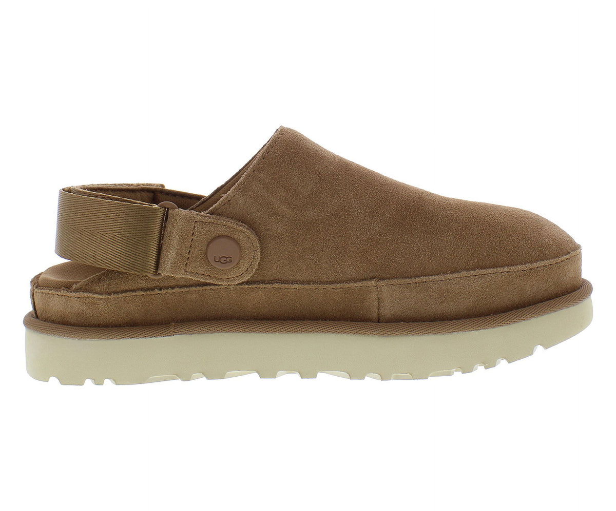 UGG Goldenstar Clog Suede Womens Shoes Size 8.5, Color: Chestnut