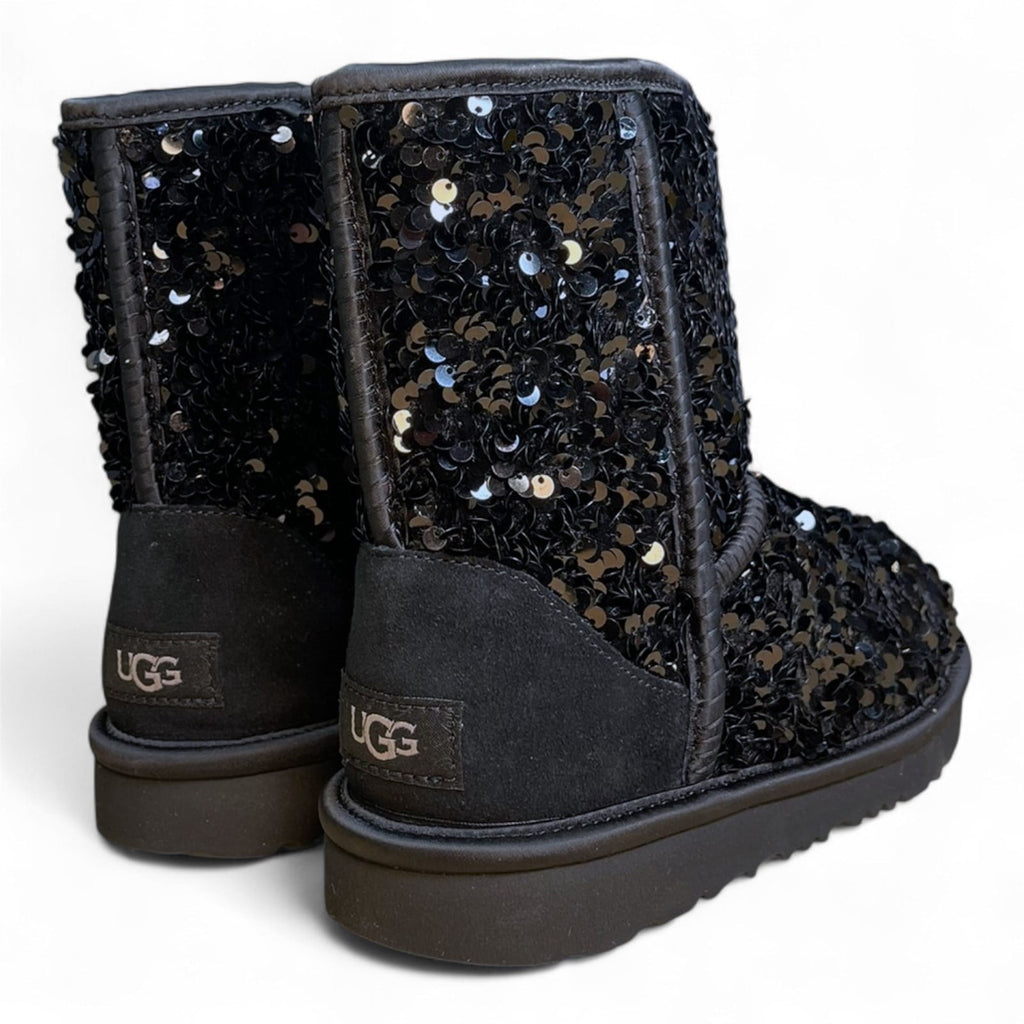 UGG Girls' Classic Short Chunky Sequin Boots