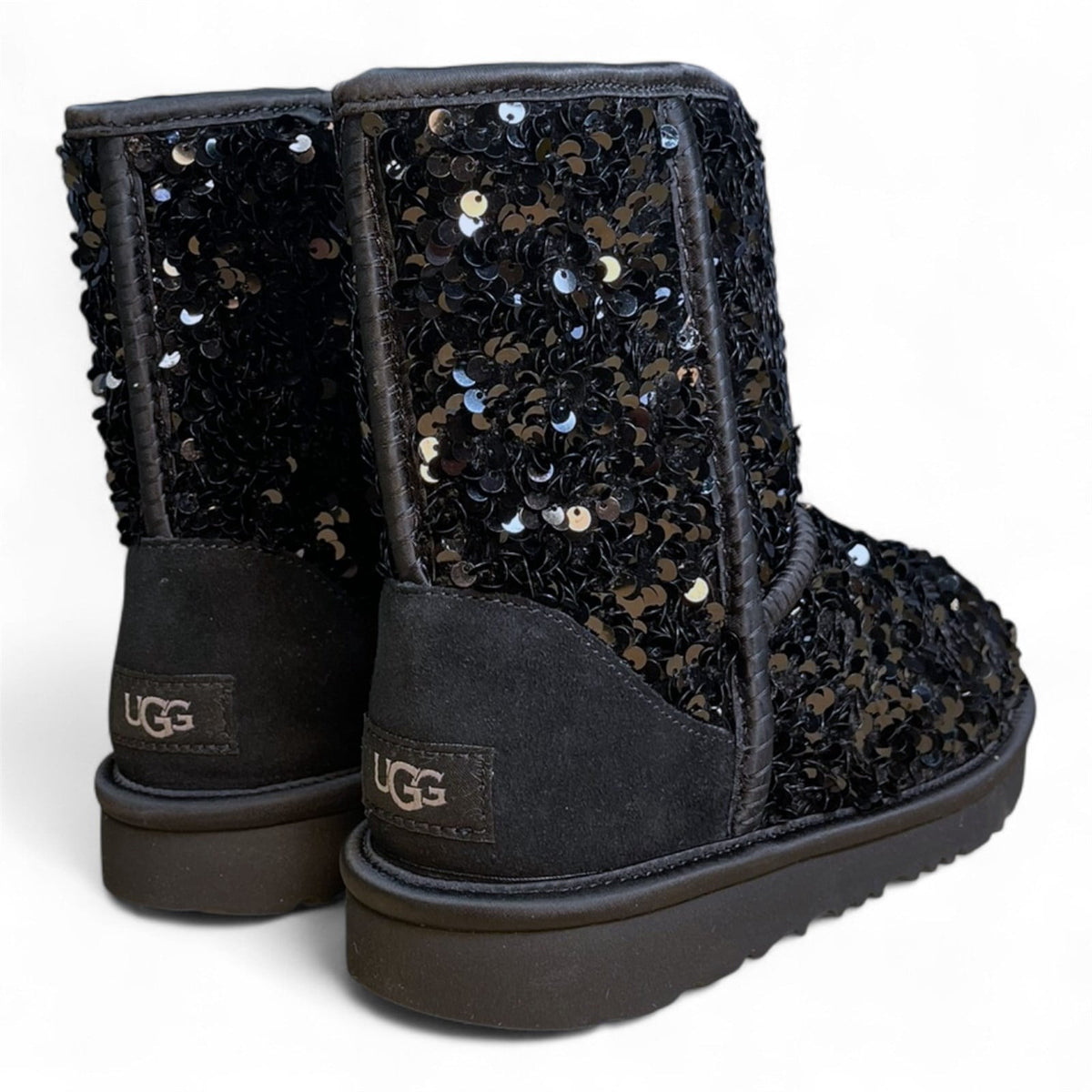 UGG Girls' Classic Short Chunky Sequin Boots