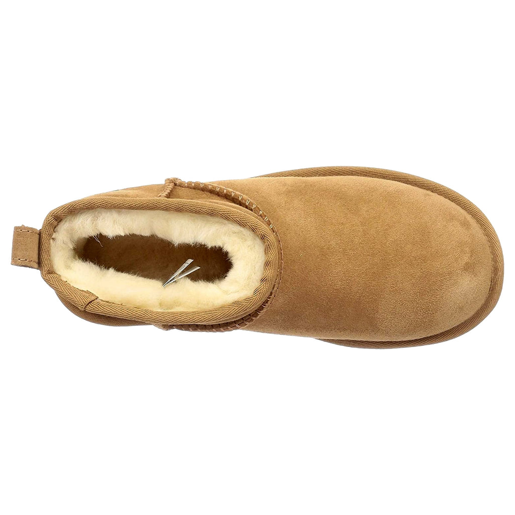 UGG Classic Ultra Mini Boot Suede Womens Shoes Size 10, Color: Chestnut