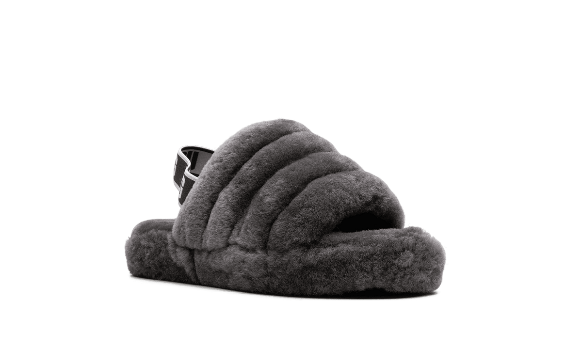 UGG GRADE SCHOOL Fluff Yeah Slide PS "Charcoal" 1098494K CHRC 1098494K CHRC from Stadium Goods