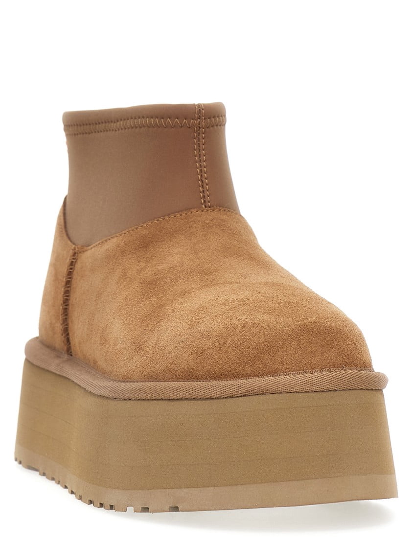 Ugg 'Classic Mini Dipper' Ankle Boots Brown (Women's)