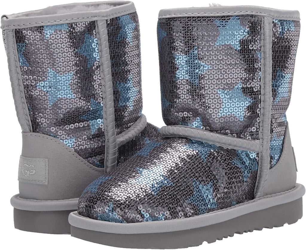 UGG Kids Classic Short II Sequin Star Boot