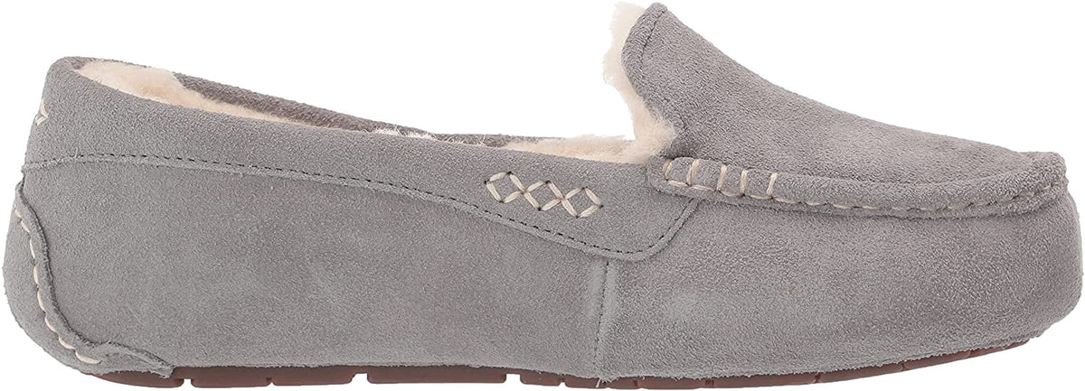 UGG Womens Ansley Slipper 6 Wide Light Grey