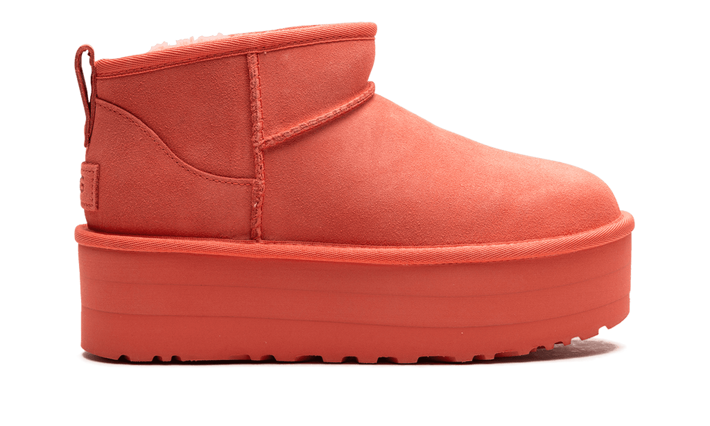 UGG WOMENS UGG Classic Ultra Mini Platform Boot Womens "Vibrant Coral" 1135092 VCRL 1135092 VCRL from Stadium Goods