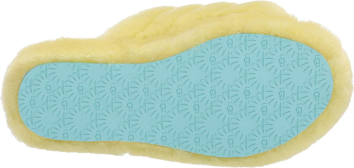 UGG Unisex-Child Fluff Yeah Slide Slipper Toddler 1-4 Years 9 Toddler Pollen Gradient