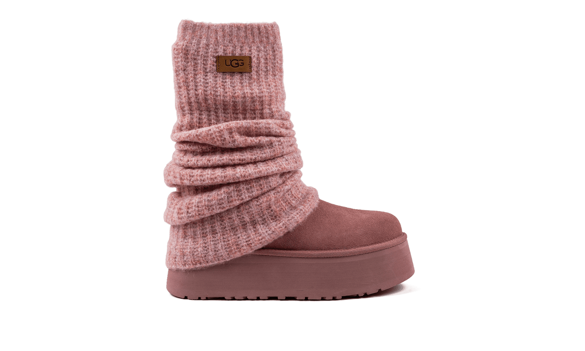 UGG WOMENS Classic Mini Dipper Legwarmer Boot Womens "Pink Dawn" 1178990 PDW 1178990 PDW from Stadium Goods