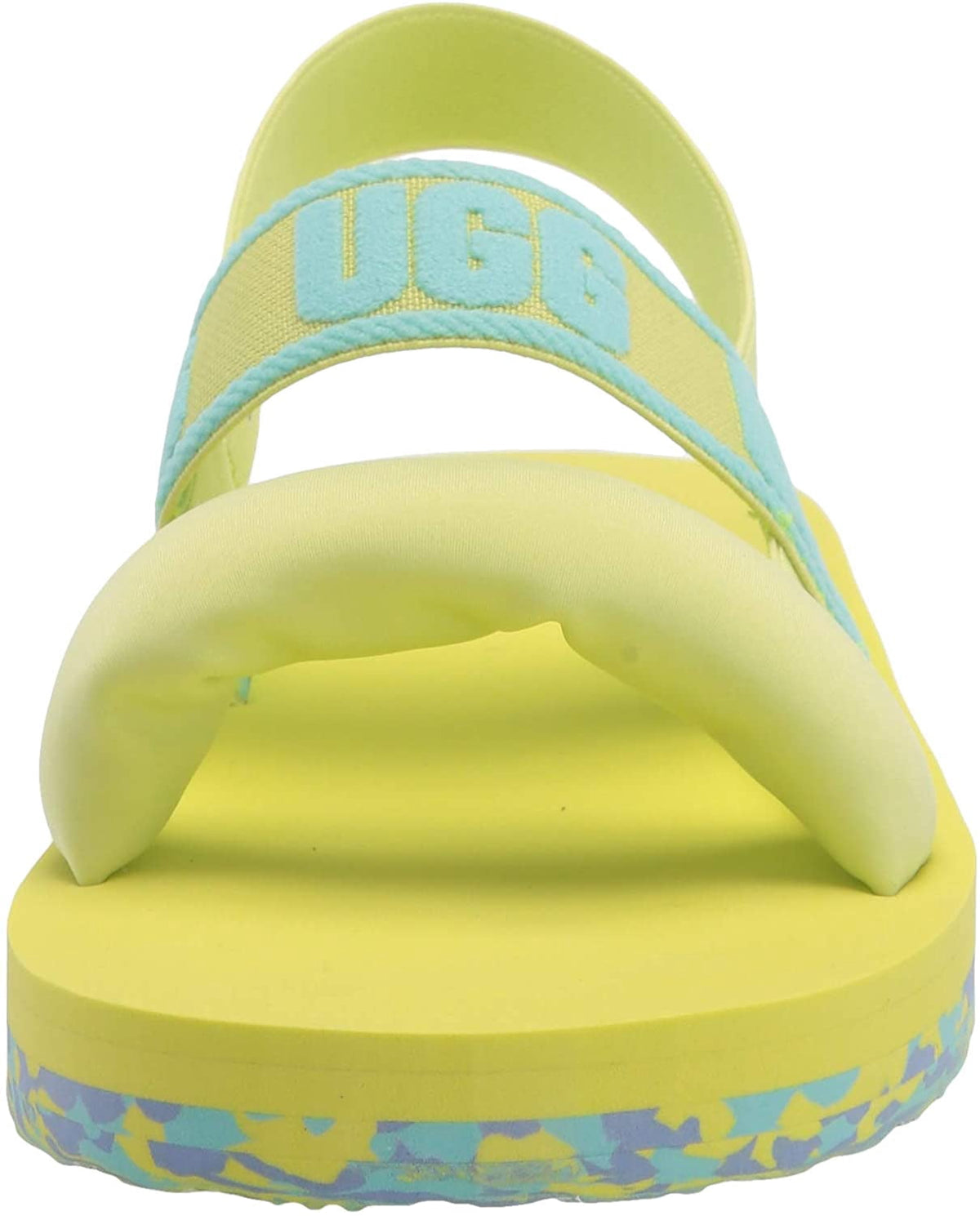 UGG Unisex-Child K Zuma Sling Flat Sandal Big Kid 8-12 Years 6 Big Kid Pollen Paint Swirl