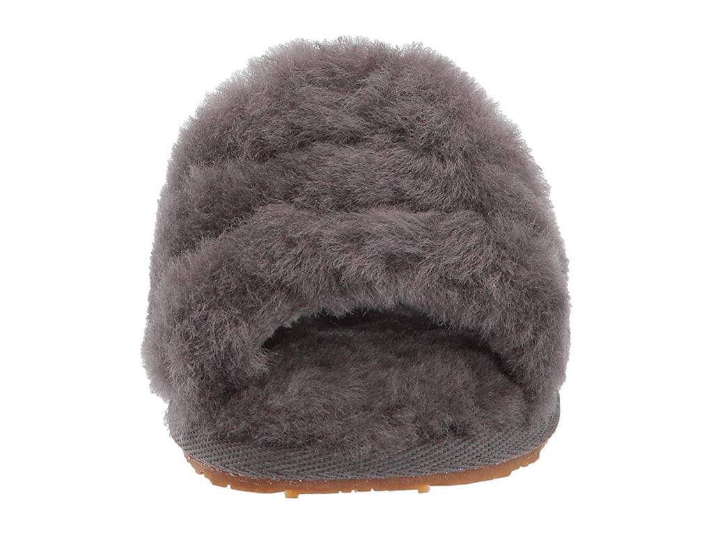 Infant UGG Fluff Yeah Slide Charcoal (1098577I-CHRC) - 3
